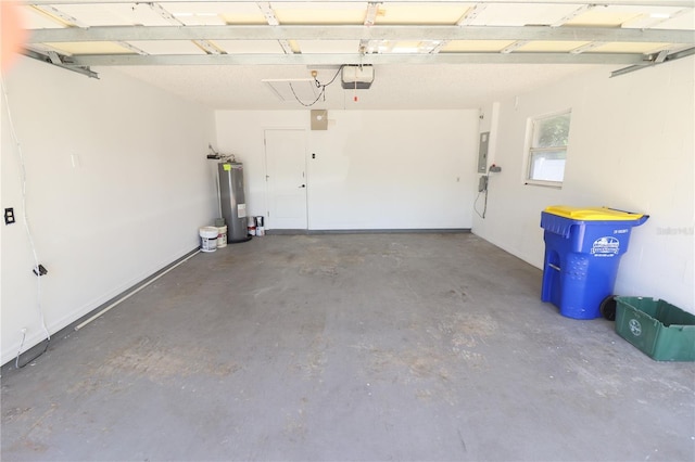 2521 Tamarind Dr, Edgewater, FL 32141 - garage with a garage door opener, electric water heater, and electric panel