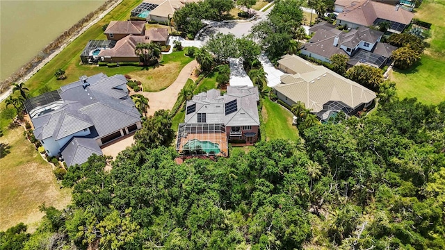 aerial perspective of suburban area