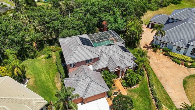 aerial view of property and surrounding area