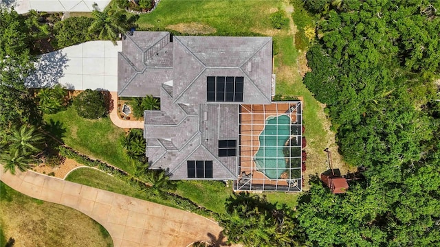 view from above of property