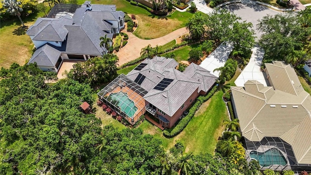 view from above of property