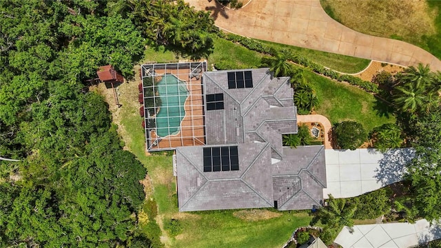 view from above of property