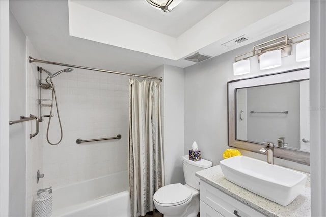 3955 Glen Oaks Manor Dr, Sarasota, FL 34232 - full bathroom featuring shower / bath combo with shower curtain and vanity