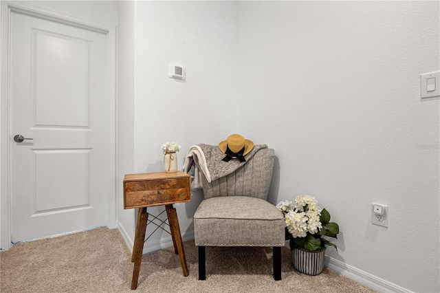 8545 Daybreak St, Sarasota, FL 34241 - living area with baseboards and carpet