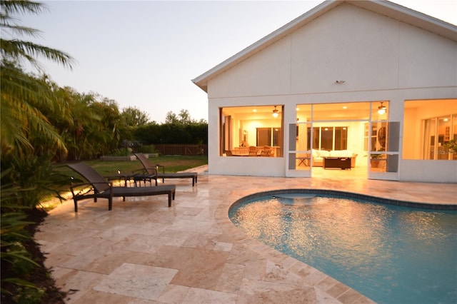 exterior space featuring a patio area