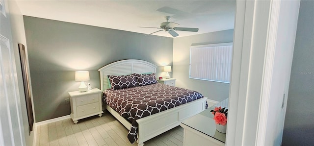 4415 45th Ave W Unit 203, Bradenton, FL 34210 - bedroom with baseboards and a ceiling fan