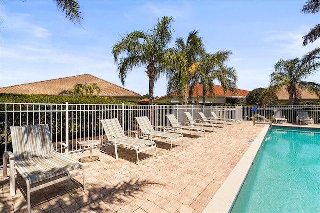 27243 Ipswich Dr, Englewood, FL 34223 - pool featuring a patio and fence
