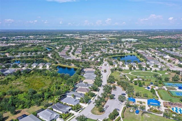 12133 Forest Park Cir, Bradenton, FL 34211 - aerial view of property and surrounding area with a large body of water and nearby suburban area