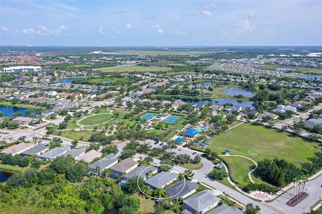 12133 Forest Park Cir, Bradenton, FL 34211 - aerial view of property and surrounding area featuring a nearby body of water and nearby suburban area