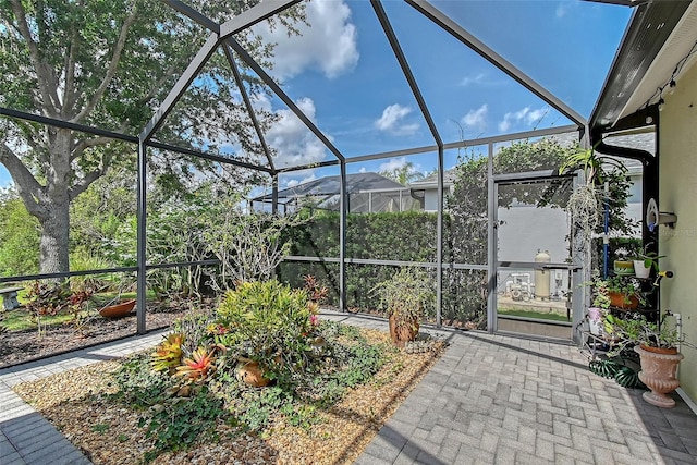 12133 Forest Park Cir, Bradenton, FL 34211 - view of patio with a lanai