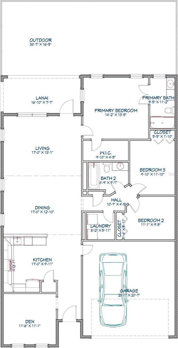 12133 Forest Park Cir, Bradenton, FL 34211 - view of floor plan / room layout