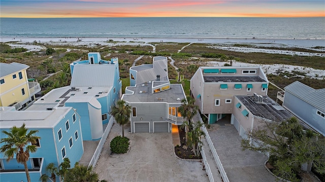 view from above of property with expansive coastline