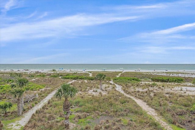 water view featuring nearby beach