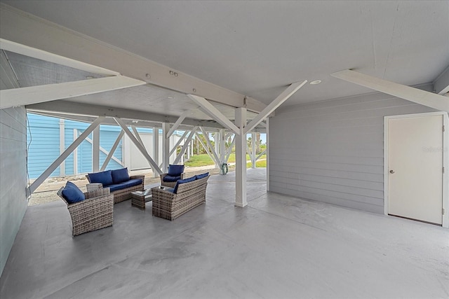 view of patio with outdoor lounge area