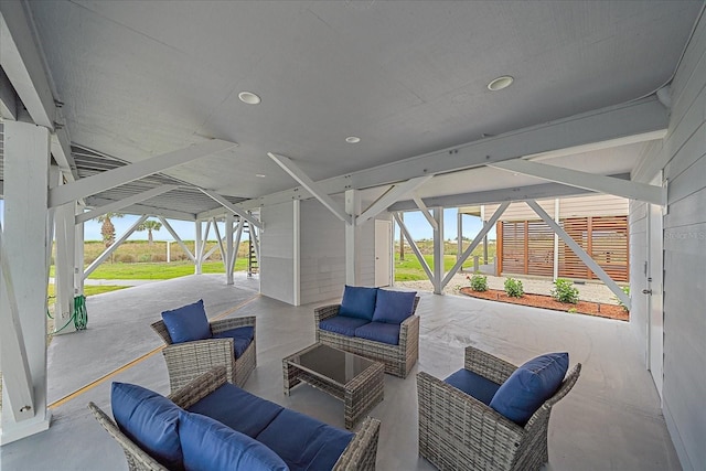 view of patio / terrace with outdoor lounge area