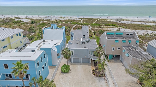 drone / aerial view of expansive beach