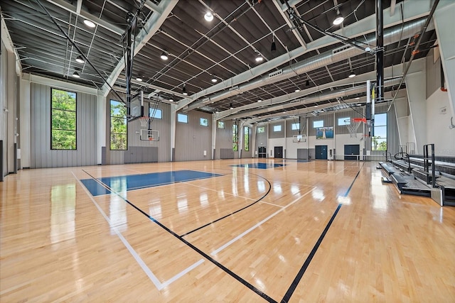 view of sport court featuring community basketball court
