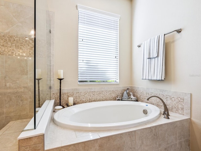 2525 Vaccaro Dr, Sarasota, FL 34231 - full bathroom featuring tiled shower and a garden tub