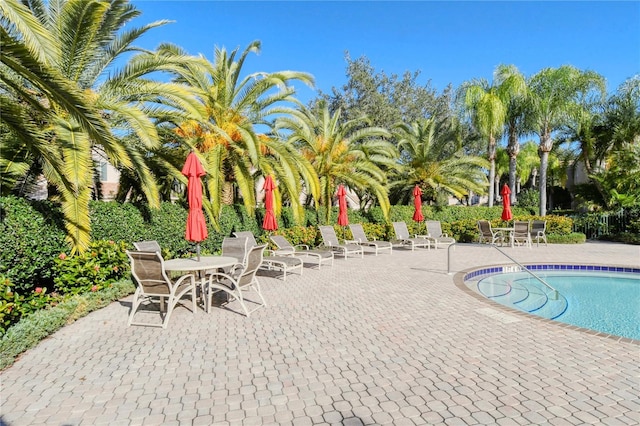 community pool featuring a patio