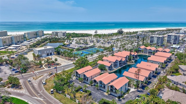 aerial view of a large body of water