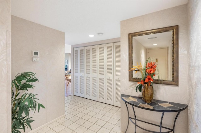 6415 Midnight Pass Rd Unit 204, Sarasota, FL 34242 - hallway with light tile patterned floors