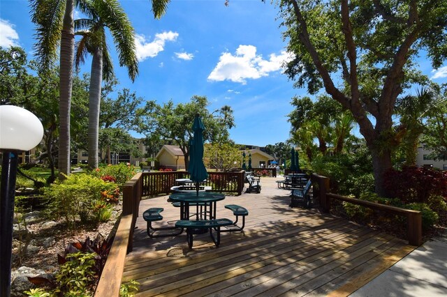 625 30th Ave W Unit G210, Bradenton, FL 34205 - view of wooden terrace