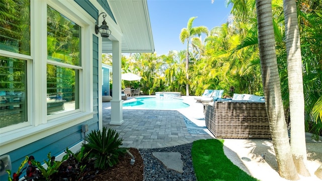 exterior space with a patio area