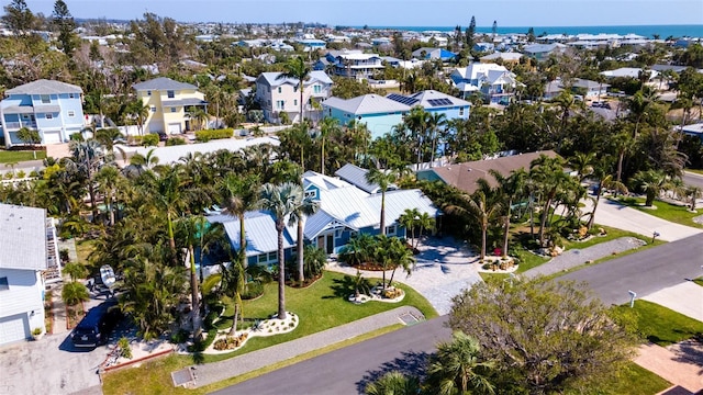 drone / aerial view with a residential view