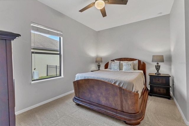 7418 61st St E, Palmetto, FL 34221 - carpeted bedroom featuring baseboards and a ceiling fan