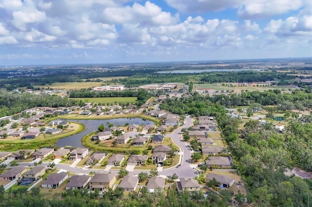 7418 61st St E, Palmetto, FL 34221 - aerial view with a water view and a residential view