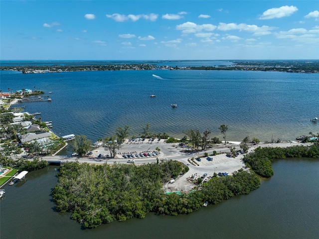 1112 65th St NW, Bradenton, FL 34209 - drone / aerial view featuring a water view