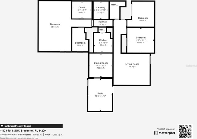 1112 65th St NW, Bradenton, FL 34209 - view of layout