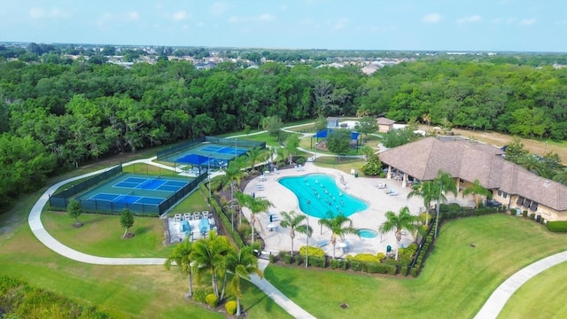 birds eye view of property