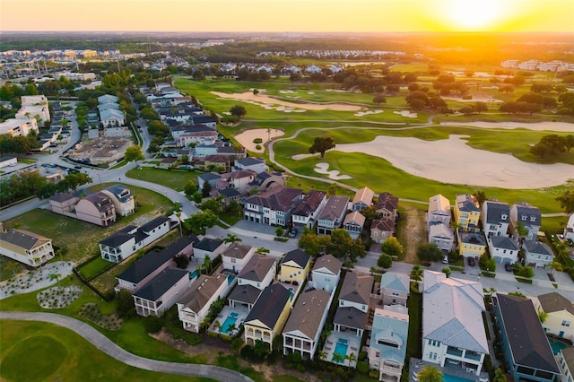 1514 Corolla Ct, Reunion, FL 34747 - aerial view at dusk of a residential view and golf course view