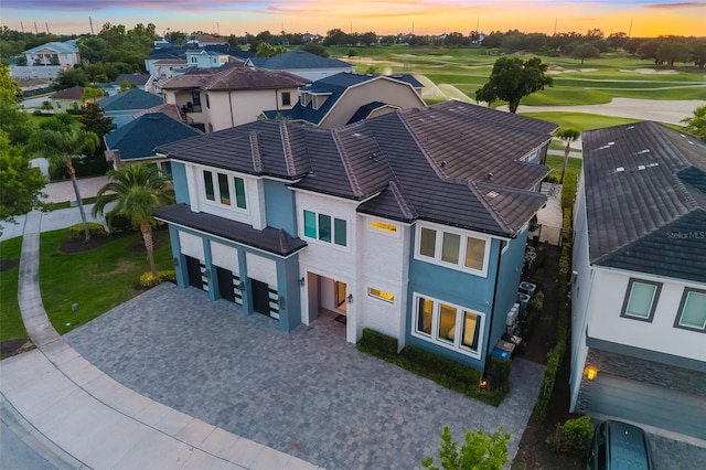 1514 Corolla Ct, Reunion, FL 34747 - aerial perspective of suburban area featuring a golf club