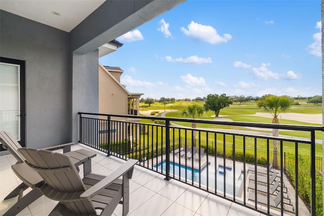 1514 Corolla Ct, Reunion, FL 34747 - balcony featuring golf course view and view of pool