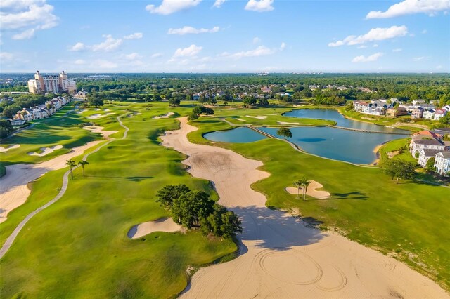 1514 Corolla Ct, Reunion, FL 34747 - aerial view of a nearby body of water and a local golf course