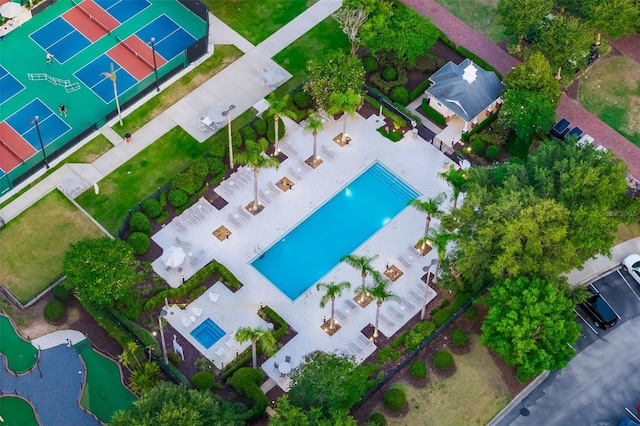 1514 Corolla Ct, Reunion, FL 34747 - bird's eye view of a pool