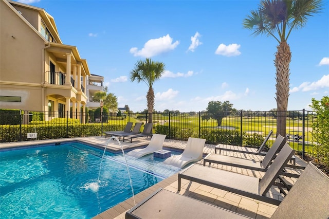 1514 Corolla Ct, Reunion, FL 34747 - community pool featuring fence and a patio area