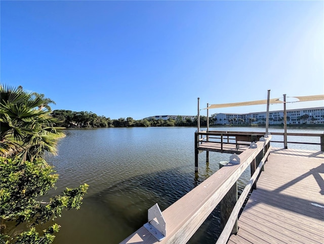 3559 Lake Bayshore Dr Unit J-204, Bradenton, FL 34205 - view of dock featuring a water view