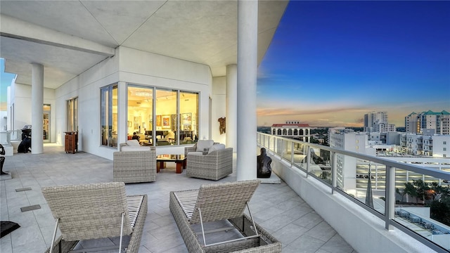 balcony with outdoor lounge area