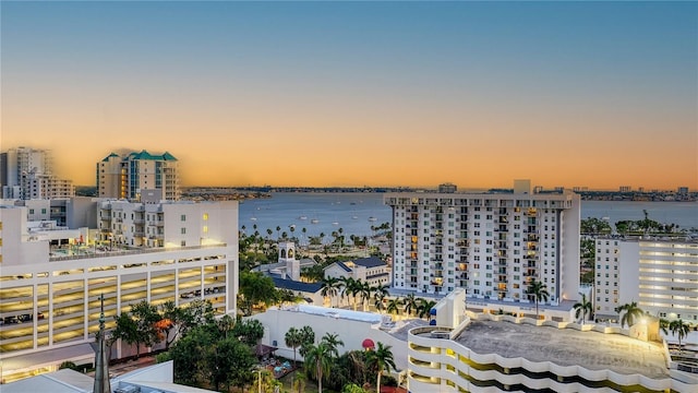 water view featuring nearby urban area