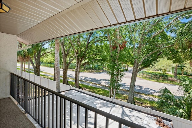 view of balcony
