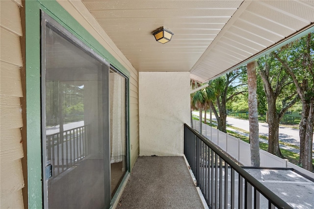 view of balcony