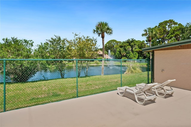 exterior space with fence