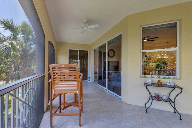 view of sunroom / solarium