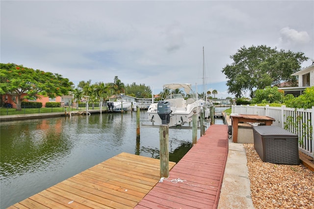 10108 Kingfisher Rd E, Bradenton, FL 34209 - dock area with a water view and boat lift