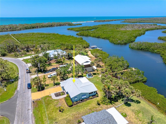 1680 Lemon Bay Dr, Venice, FL 34293 - drone / aerial view of a nearby body of water