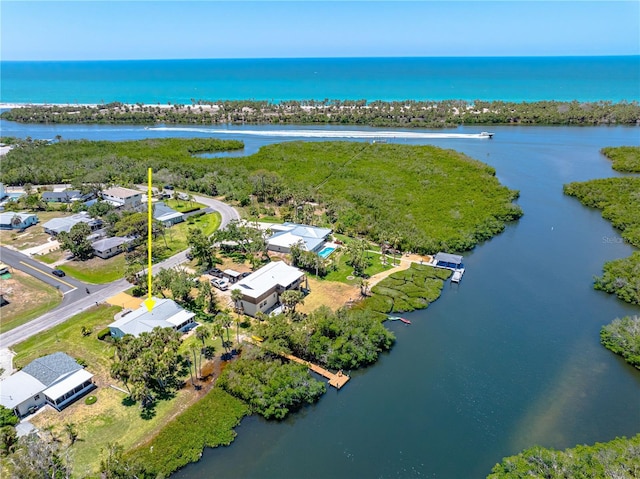 1680 Lemon Bay Dr, Venice, FL 34293 - bird's eye view of a nearby body of water