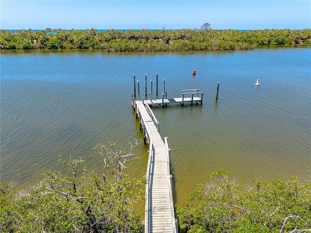 1680 Lemon Bay Dr, Venice, FL 34293 - dock area featuring a water view
